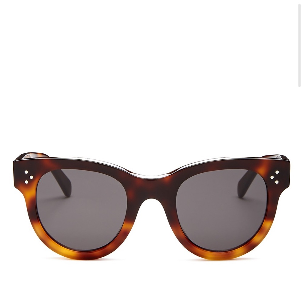 Celine Bold 3 Dots Acetate Cat Eye Havana Tortoiseshell
